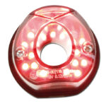 Stop LED moto PIPE negru sticlă fumurie - imagine 3