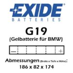 Baterie moto EXIDE GEL GEL 12-19 GEL 19AH - imagine 2