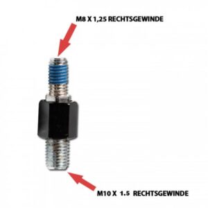 Adaptor pentru oglindă M10-R x 1,5 mm negru