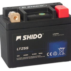 Baterie moto litiu SHIDO LTZ5S LiFePO4 12V 2Ah 150A – înlocuiește YTZ5S