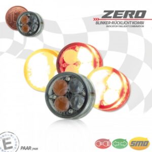 Combinație semnalizatoare moto – lumini frână- LED SMD „Zero”