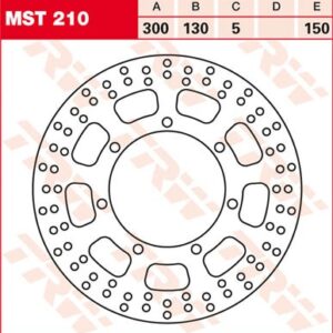 Disc de frână TRW/Lucas MST210