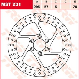 Disc de frână TRW/Lucas MST231