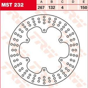 Disc de frână TRW/Lucas MST232