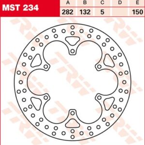 Disc de frână TRW/Lucas MST234