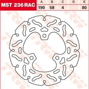 Disc de frână TRW/Lucas MST236RAC