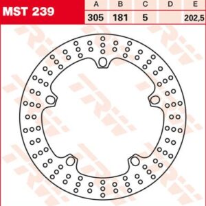 Disc de frână TRW/Lucas MST239