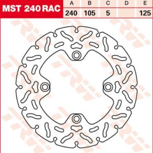 Disc de frână TRW/Lucas MST240RAC