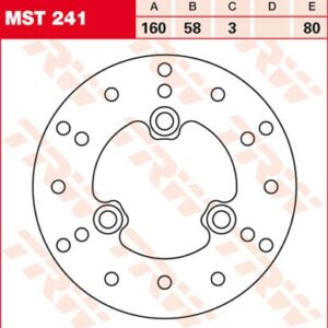 Disc de frână TRW/Lucas MST241