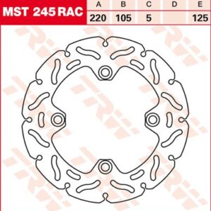 Disc de frână TRW/Lucas MST245RAC