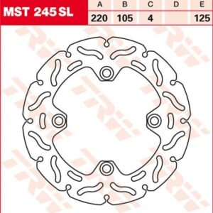 Disc de frână TRW/Lucas MST245SL