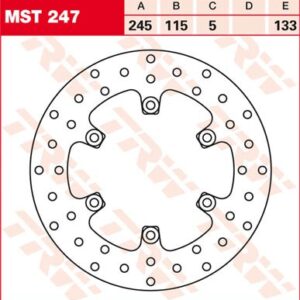 Disc de frână TRW/Lucas MST247