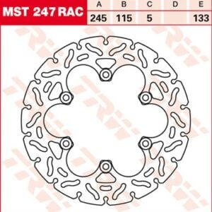 Disc de frână TRW/Lucas MST247RAC