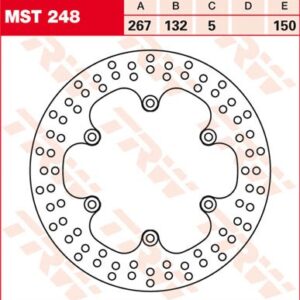 Disc de frână TRW/Lucas MST248