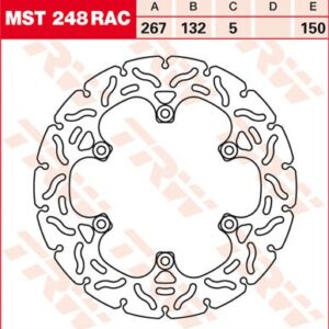 Disc de frână TRW/Lucas MST248RAC