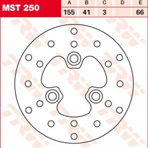 Disc de frână TRW/Lucas MST250