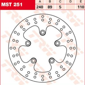 Disc de frână TRW/Lucas MST251