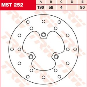 Disc de frână TRW/Lucas MST252