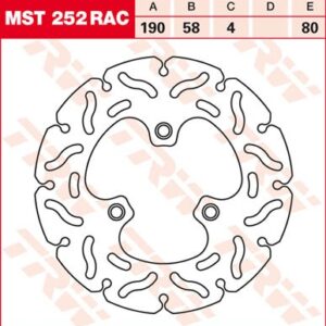 Disc de frână TRW/Lucas MST252RAC