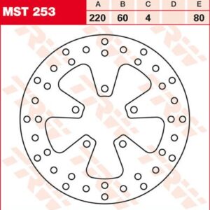 Disc de frână TRW/Lucas MST253