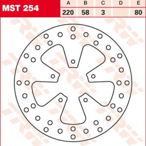 Disc de frână TRW/Lucas MST254