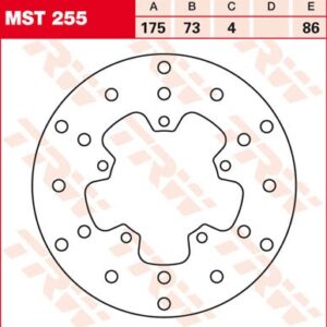 Disc de frână TRW/Lucas MST255