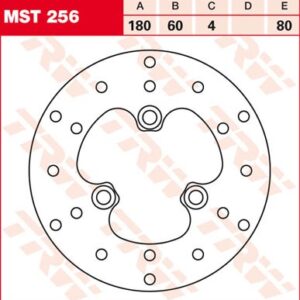 Disc de frână TRW/Lucas MST256