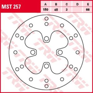 Disc de frână TRW/Lucas MST257