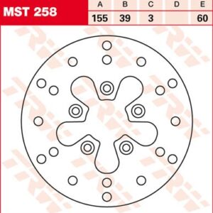 Disc de frână TRW/Lucas MST258