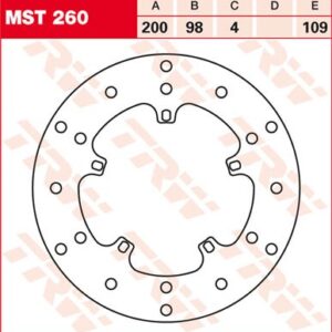 Disc de frână TRW/Lucas MST260