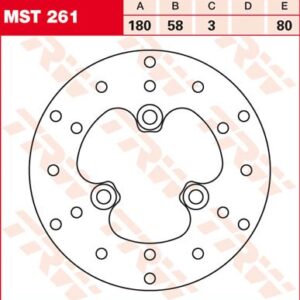 Disc de frână TRW/Lucas MST261