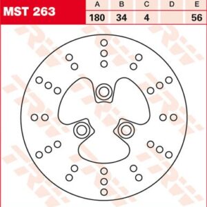 Disc de frână TRW/Lucas MST263