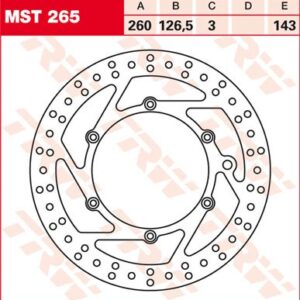 Disc de frână TRW/Lucas MST265