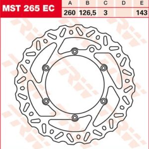 Disc de frână TRW/Lucas MST265EC