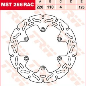 Disc de frână TRW/Lucas MST266RAC