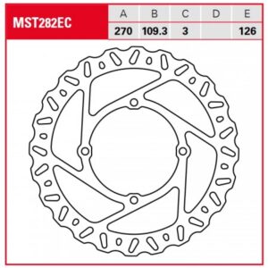 Disc de frână TRW/Lucas MST282EC