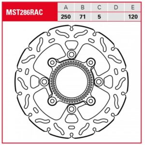 Disc de frână TRW/Lucas MST286RAC