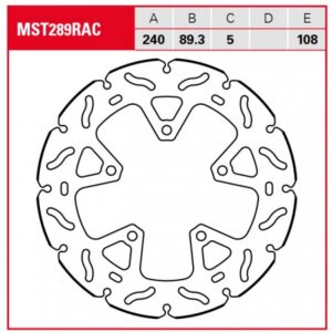 Disc de frână TRW/Lucas MST289RAC