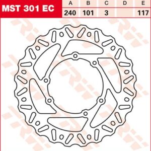 Disc de frână TRW/Lucas MST301EC