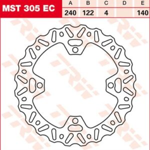 Disc de frână TRW/Lucas MST305EC