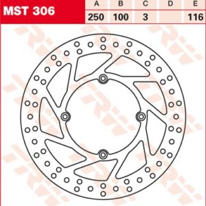 Disc de frână TRW/Lucas MST306