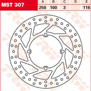 Disc de frână TRW/Lucas MST307