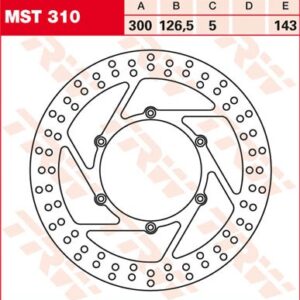 Disc de frână TRW/Lucas MST310