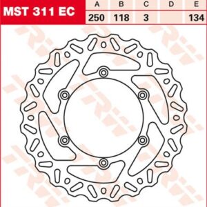 Disc de frână TRW/Lucas MST311EC