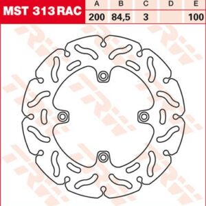 Disc de frână TRW/Lucas MST313RAC