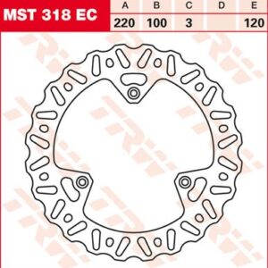 Disc de frână TRW/Lucas MST318EC