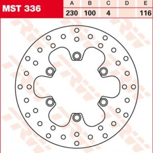 Disc de frână TRW/Lucas MST336