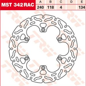 Disc de frână TRW/Lucas MST342RAC