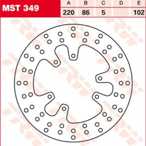 Disc de frână TRW/Lucas MST349
