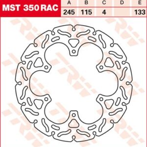 Disc de frână TRW/Lucas MST350RAC